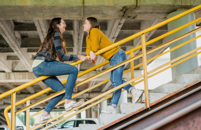 what is a flight of stairs